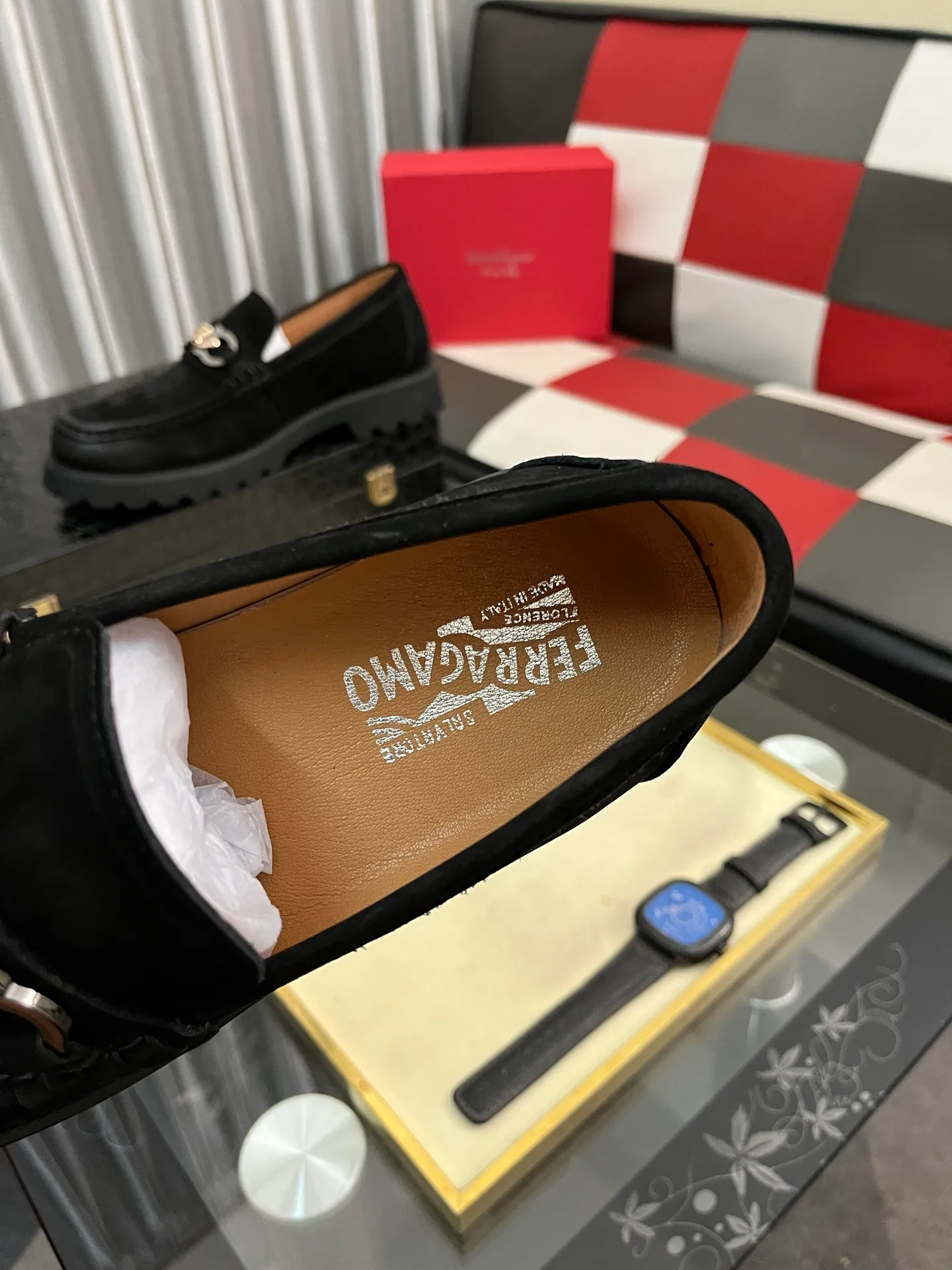 Men's shoes 💰500⌚️⌚️[Salvatore Ferragamo] Ferragamo business leather shoes, 1:1 top purchasing quality, imported selected original open-edge beaded calfskin for the uppers, imported original water-dyed cowhide for the inner feet, imported original customized Italian handmade lightweight foam outsole, size: 38-44 2️⃣colors available